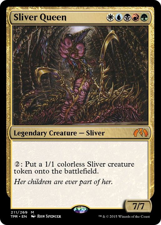 Sliver Queen in the group Magic the Gathering / Types / Colors / Multicolors / B, G, R, U, W at Proxyprinters.com (3548)