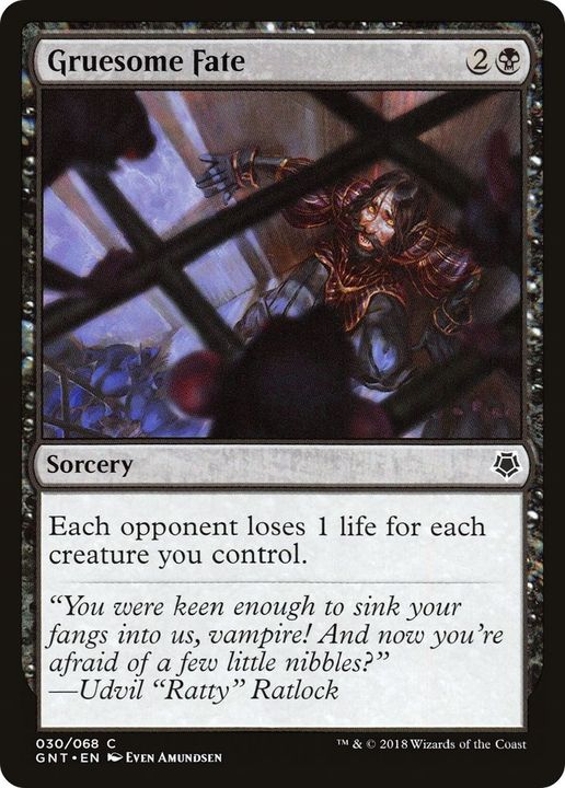 Gruesome Fate in the group Magic the Gathering / Types / Colors / Black at Proxyprinters.com (35486)