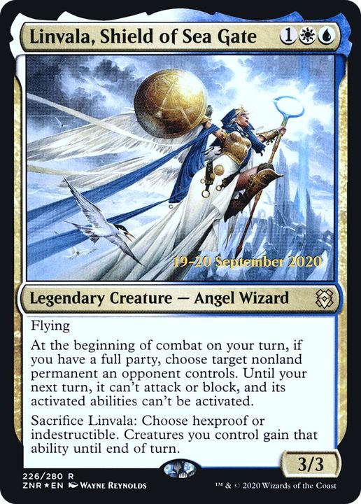 Linvala, Shield of Sea Gate in the group Magic the Gathering / Types / Colors / Multicolors / U, W at Proxyprinters.com (35489)