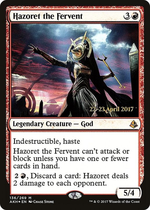 Hazoret the Fervent in the group Magic the Gathering / Types / Colors / Red at Proxyprinters.com (35532)