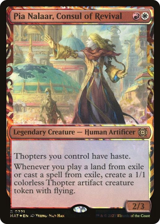 Pia Nalaar, Consul of Revival in the group Magic the Gathering / Types / Colors / Multicolors / R, W at Proxyprinters.com (35538)