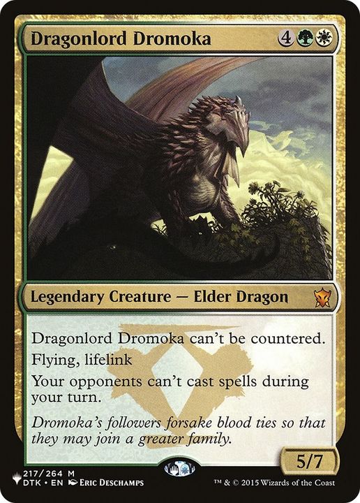 Dragonlord Dromoka in the group Magic the Gathering / Types / Colors / Multicolors / G, W at Proxyprinters.com (35565)