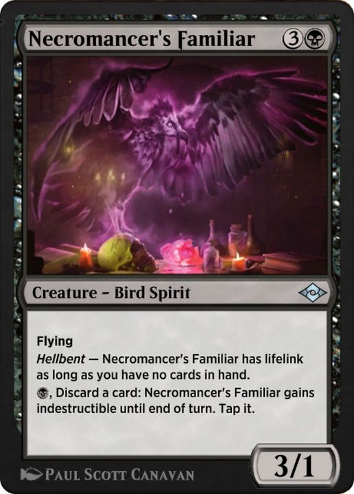 Necromancer's Familiar in the group Magic the Gathering / Types / Colors / Black at Proxyprinters.com (35578)