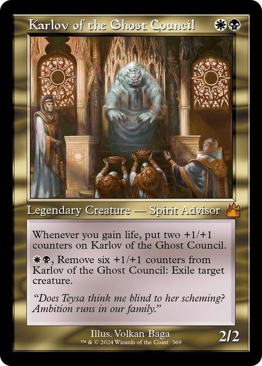 Karlov of the Ghost Council in the group Magic the Gathering / Types / Colors / Multicolors / B, W at Proxyprinters.com (3558)