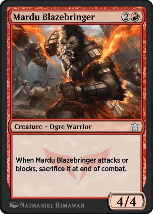 Mardu Blazebringer in the group Magic the Gathering / Types / Creatures / Warrior at Proxyprinters.com (35611)