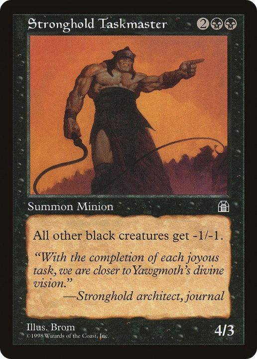 Stronghold Taskmaster in the group Magic the Gathering / Types / Colors / Black at Proxyprinters.com (35621)