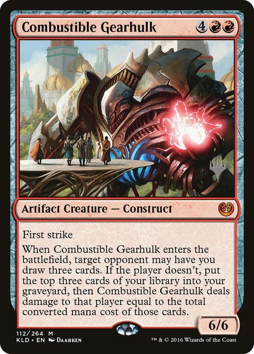 Combustible Gearhulk in the group Magic the Gathering / Types / Colors / Red at Proxyprinters.com (3563)