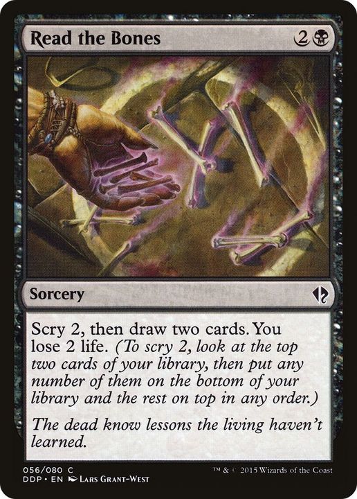 Read the Bones in the group Magic the Gathering / Types / Colors / Black at Proxyprinters.com (3570)