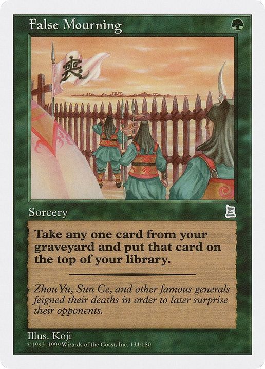 False Mourning in the group Magic the Gathering / Types / Colors / Green at Proxyprinters.com (35739)