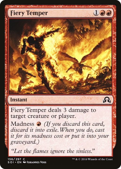 Fiery Temper in the group Magic the Gathering / Types / Colors / Red at Proxyprinters.com (35758)