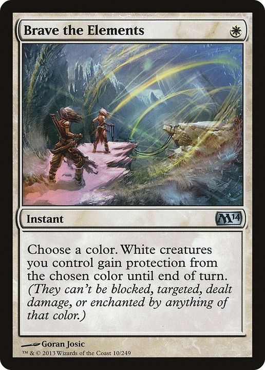 Brave the Elements in the group Magic the Gathering / Types / Colors / White at Proxyprinters.com (3579)