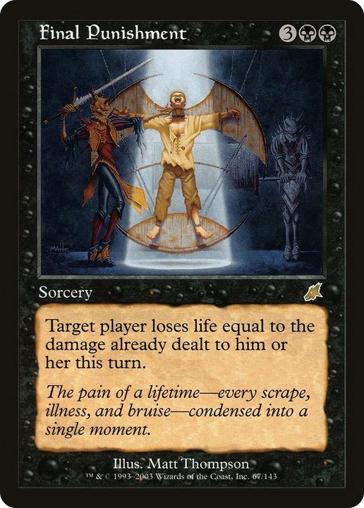 Final Punishment in the group Magic the Gathering / Sets / Scourge at Proxyprinters.com (3580)