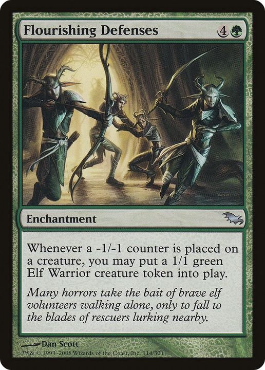 Flourishing Defenses in the group Magic the Gathering / Types / Enchantment / Enchantment at Proxyprinters.com (35895)