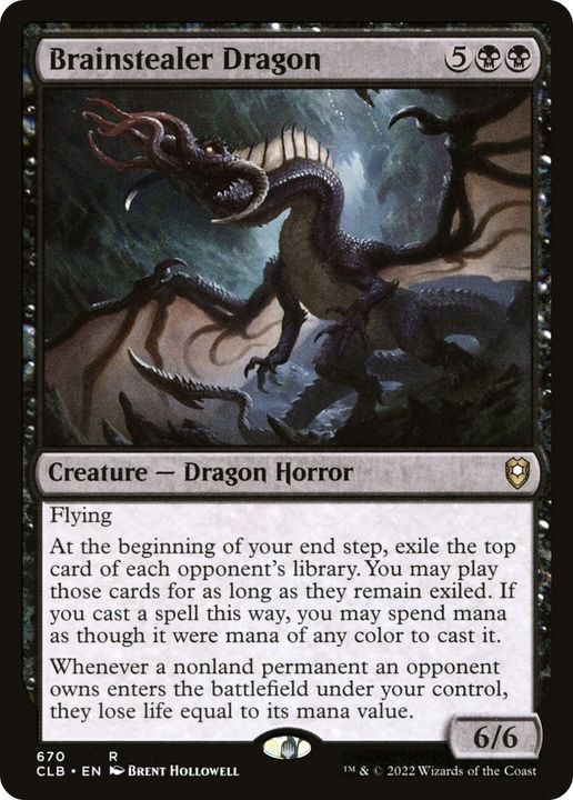 Brainstealer Dragon in the group Magic the Gathering / Types / Colors / Black at Proxyprinters.com (3592)