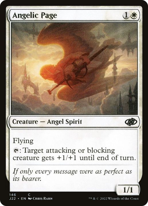 Angelic Page in the group Magic the Gathering / Types / Colors / White at Proxyprinters.com (35926)