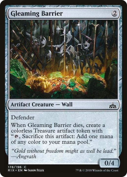 Gleaming Barrier in the group Magic the Gathering / Types / Colors / Colorless at Proxyprinters.com (35933)