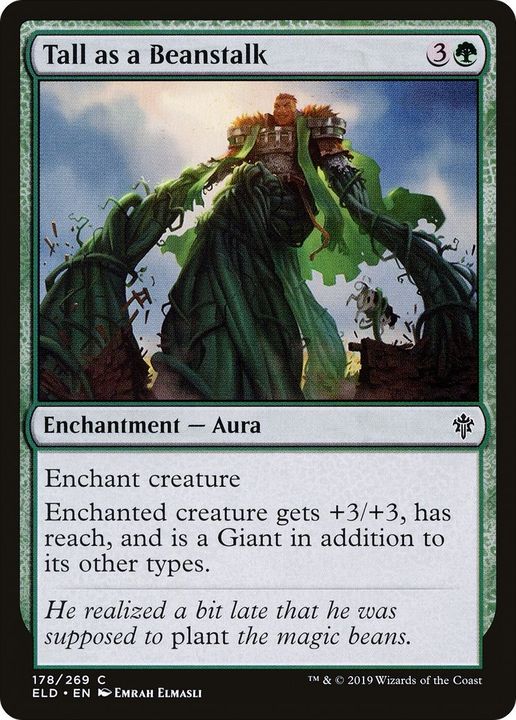 Tall as a Beanstalk in the group Magic the Gathering / Sets / Throne of Eldraine at Proxyprinters.com (3603)