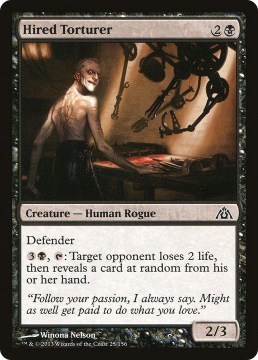 Hired Torturer in the group Magic the Gathering / Types / Creatures / Human at Proxyprinters.com (36163)