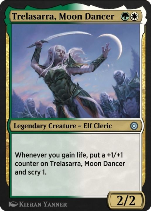 Trelasarra, Moon Dancer in the group Magic the Gathering / Types / Colors / Multicolors / G, W at Proxyprinters.com (36194)