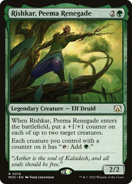 Rishkar, Peema Renegade in the group Magic the Gathering / Types / Creatures / Elf at Proxyprinters.com (36200)