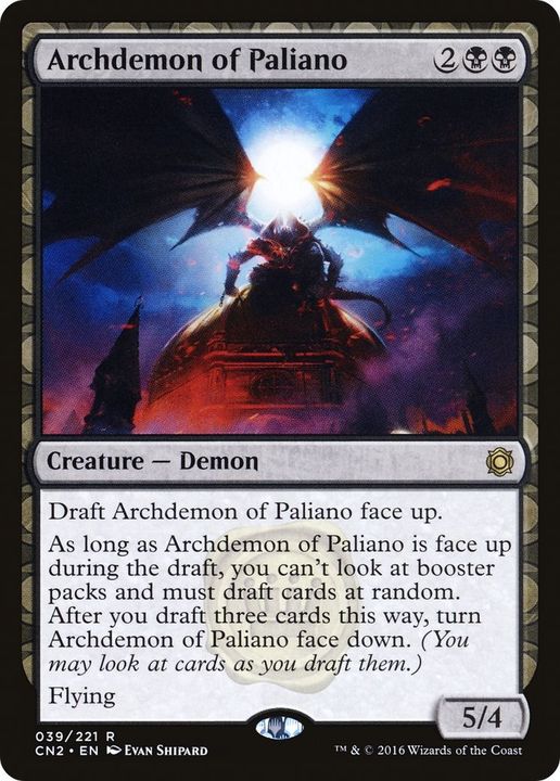 Archdemon of Paliano in the group Magic the Gathering / Types / Colors / Black at Proxyprinters.com (36228)