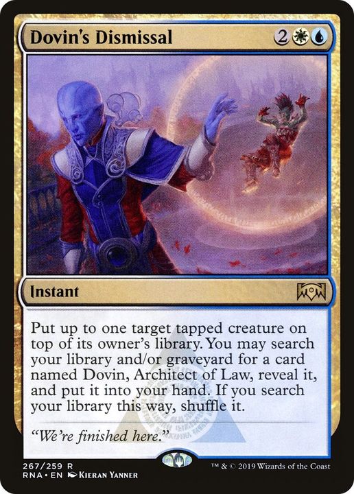 Dovin's Dismissal in the group Magic the Gathering / Sets / Ravnica Remastered at Proxyprinters.com (36239)