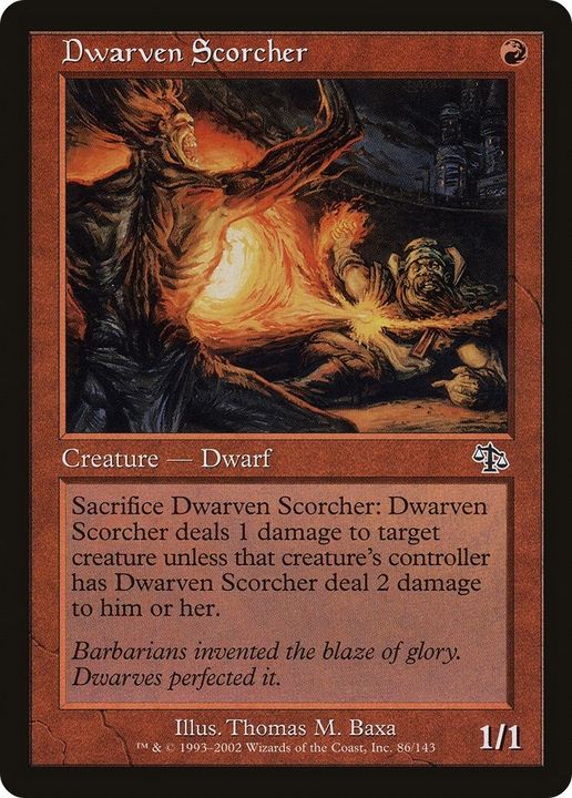 Dwarven Scorcher in the group Magic the Gathering / Types / Colors / Red at Proxyprinters.com (3625)