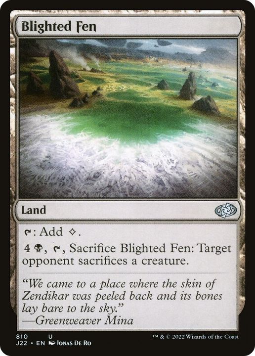 Blighted Fen in the group Magic the Gathering / Types / Colors / Colorless at Proxyprinters.com (3628)