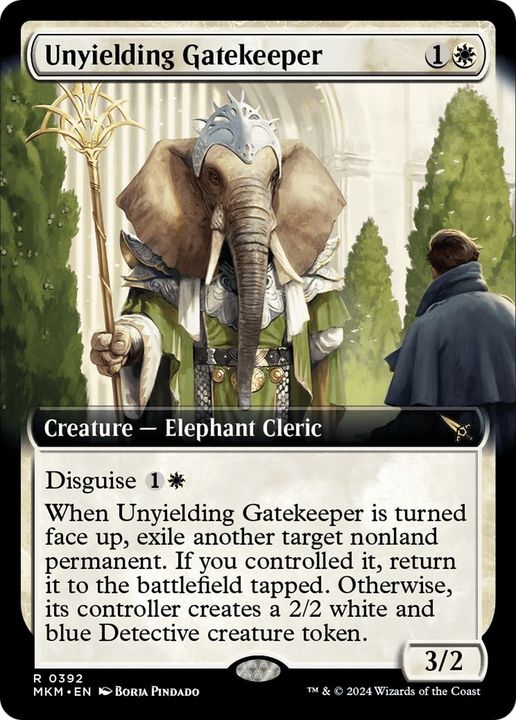 Unyielding Gatekeeper in the group Magic the Gathering / Types / Colors / White at Proxyprinters.com (36284)