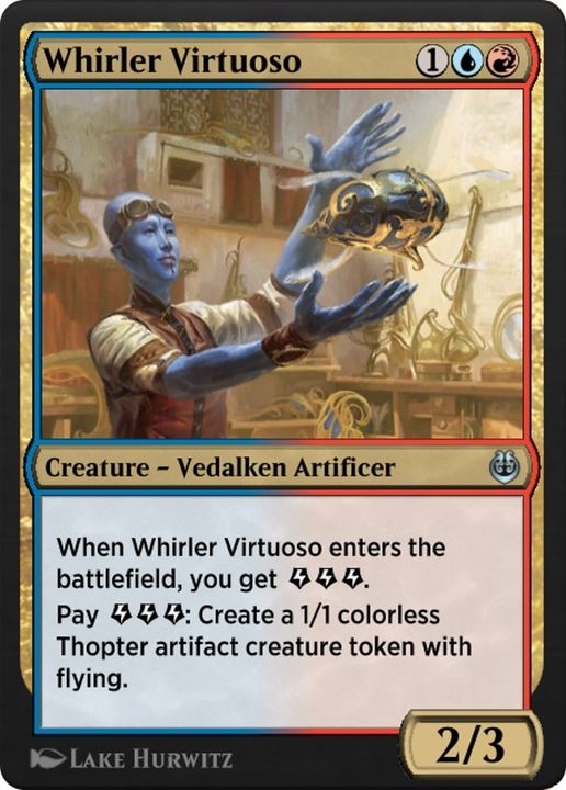 Whirler Virtuoso in the group Magic the Gathering / Types / Colors / Multicolors / R, U at Proxyprinters.com (36289)