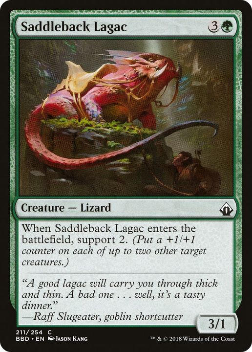 Saddleback Lagac in the group Magic the Gathering / Types / Colors / Green at Proxyprinters.com (36295)