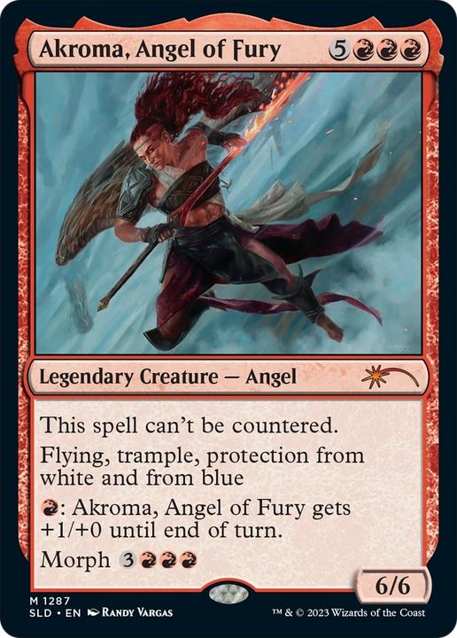 Akroma, Angel of Fury in the group Magic the Gathering / Types / Colors / Red at Proxyprinters.com (36317)