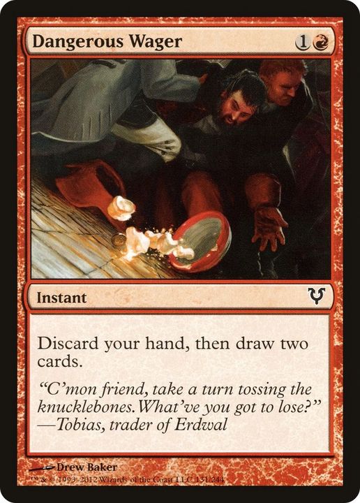 Dangerous Wager in the group Magic the Gathering / Types / Colors / Red at Proxyprinters.com (36333)