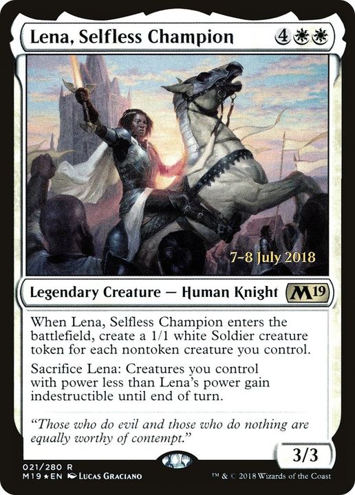 Lena, Selfless Champion in the group Magic the Gathering / Types / Creatures / Human at Proxyprinters.com (36336)