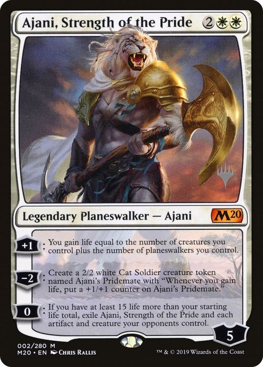 Ajani, Strength of the Pride in the group Magic the Gathering / Types / Colors / White at Proxyprinters.com (36342)