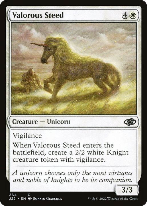 Valorous Steed in the group Magic the Gathering / Types / Colors / White at Proxyprinters.com (36362)