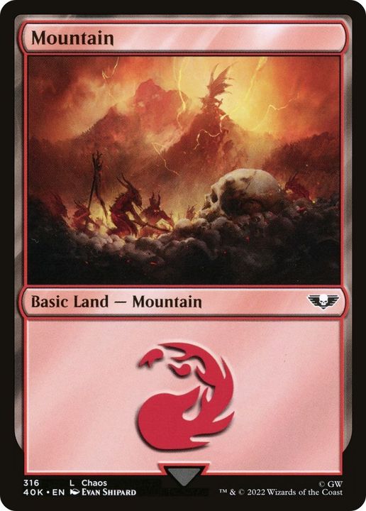 Mountain in the group Magic the Gathering / Sets / Warhammer 40,000 Tokens at Proxyprinters.com (36398)