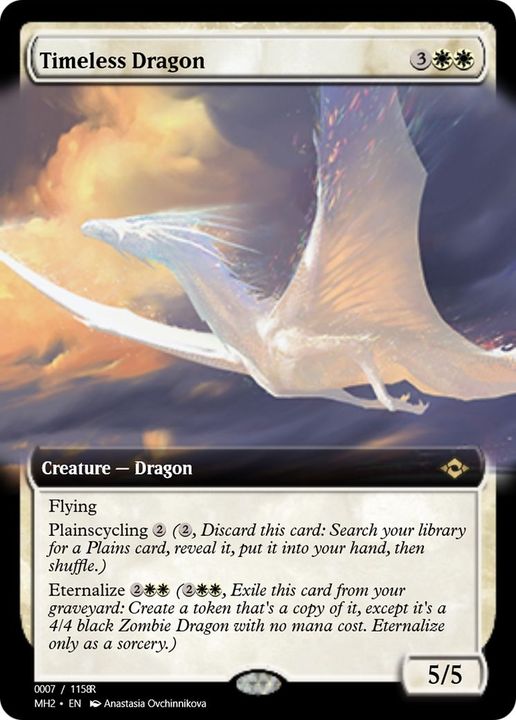 Timeless Dragon in the group Magic the Gathering / Types / Colors / White at Proxyprinters.com (3640)