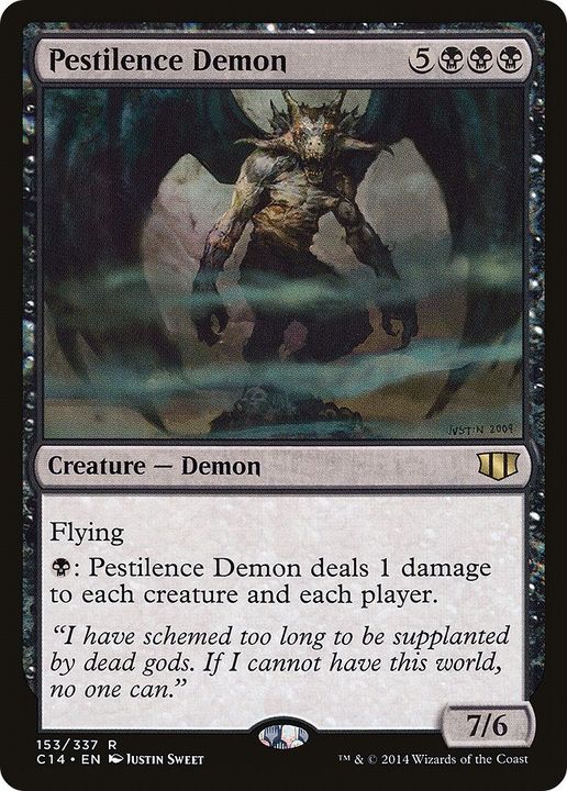 Pestilence Demon in the group Magic the Gathering / Types / Colors / Black at Proxyprinters.com (36437)