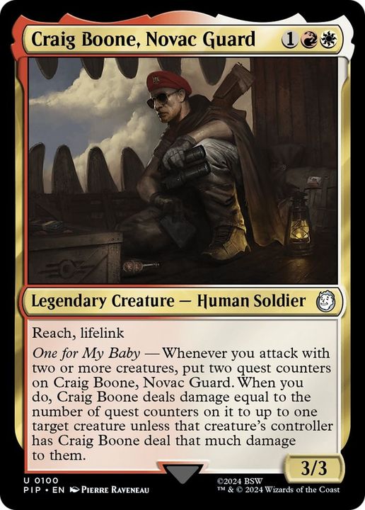 Craig Boone, Novac Guard in the group Magic the Gathering / Types / Colors / Multicolors / R, W at Proxyprinters.com (36493)