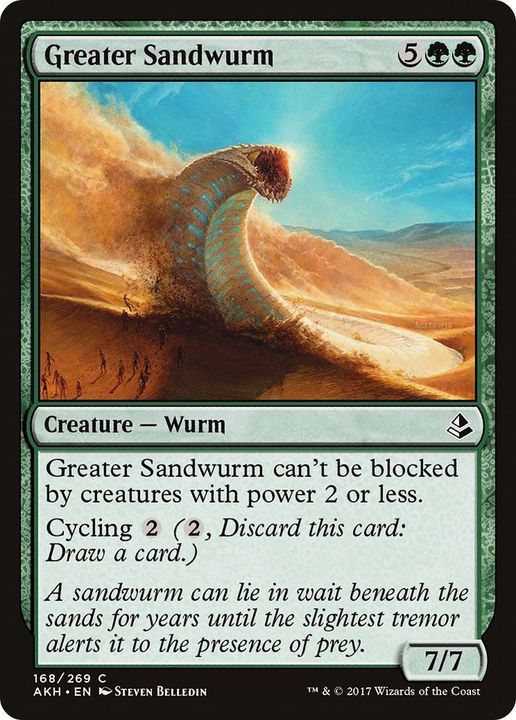 Greater Sandwurm in the group Magic the Gathering / Types / Colors / Green at Proxyprinters.com (36583)