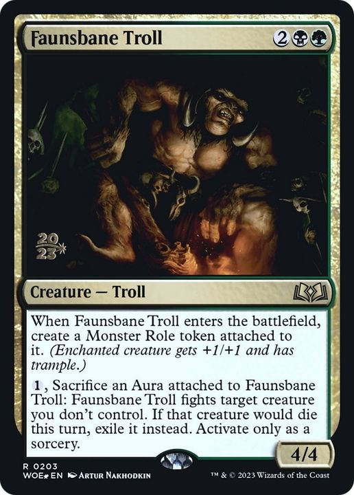 Faunsbane Troll in the group Magic the Gathering / Types / Colors / Multicolors / B, G at Proxyprinters.com (36590)