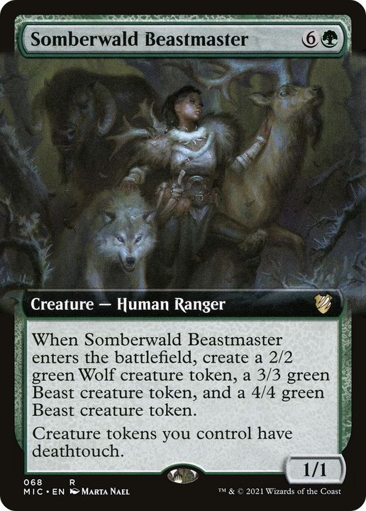 Somberwald Beastmaster in the group Magic the Gathering / Types / Creatures / Human at Proxyprinters.com (36684)