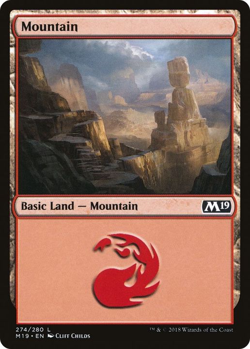 Mountain in the group Magic the Gathering / Sets / Core Set 2019 at Proxyprinters.com (36687)