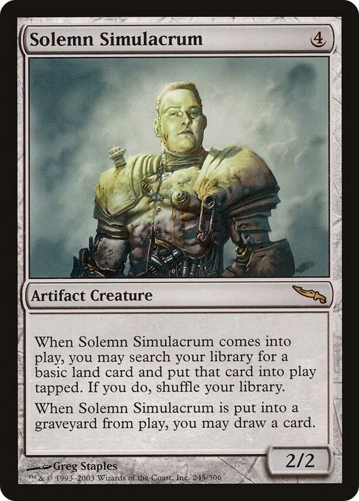 Solemn Simulacrum in the group Magic the Gathering / Types / Colors / Colorless at Proxyprinters.com (367)