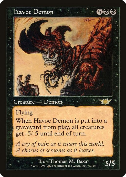 Havoc Demon in the group Magic the Gathering / Types / Colors / Black at Proxyprinters.com (36724)