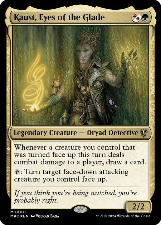 Kaust, Eyes of the Glade in the group Magic the Gathering / Types / Colors / Multicolors / G, R, W at Proxyprinters.com (36750)