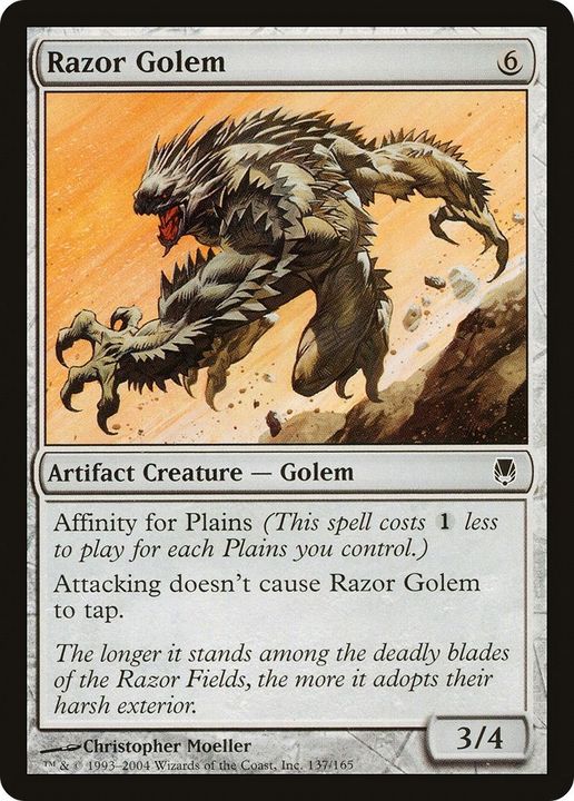 Razor Golem in the group Magic the Gathering / Types / Colors / Colorless at Proxyprinters.com (36788)