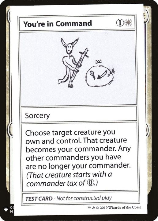 You're in Command in the group Magic the Gathering / Types / Colors / White at Proxyprinters.com (36814)