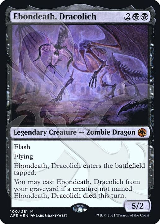 Ebondeath, Dracolich in the group Magic the Gathering / Types / Creatures / Zombie at Proxyprinters.com (36832)